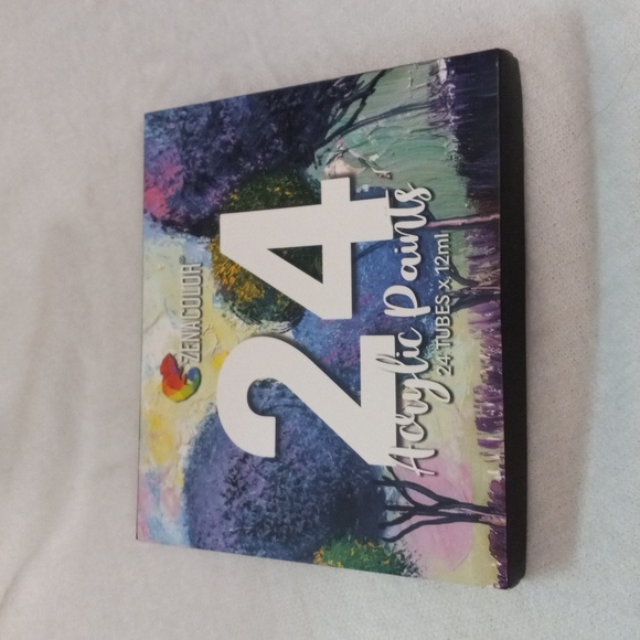 ZENACOLOR 24 Tubes Assorted Colored Acrylic Paints - Picture 1 of 6